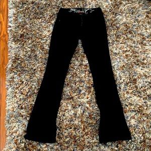 Refuge skinny boot cotton spandex size 8 black